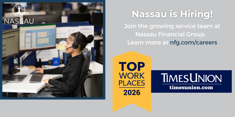 Nassau Wins Albany Times Union 2026 Top Workplaces